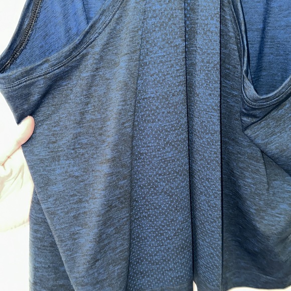 🍋Lululemon Swiftly Tech Tank (race length) Heather blue/black, size 12 - Picture 5 of 5